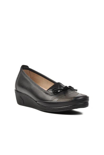 Aspor Siyah Kadın Düz Rahat Günlük Ayakkabı - Resim 3