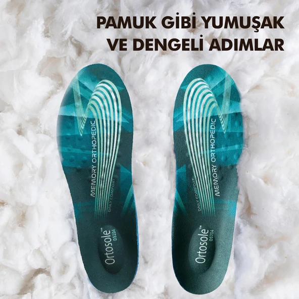 OS204 | Memory ve Jel Ortopedik, Masaj Etkili, Hafızalı, Yumuşak, Ekstra Konfor Günlük İç Tabanlık - Resim 2