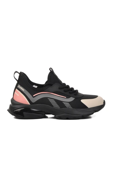 Guja Pembe Suni Deri Kadın Spor Ayakkabı Sneaker