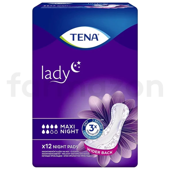 TENA Lady Maxi Night Mesane Pedi 72 Adet