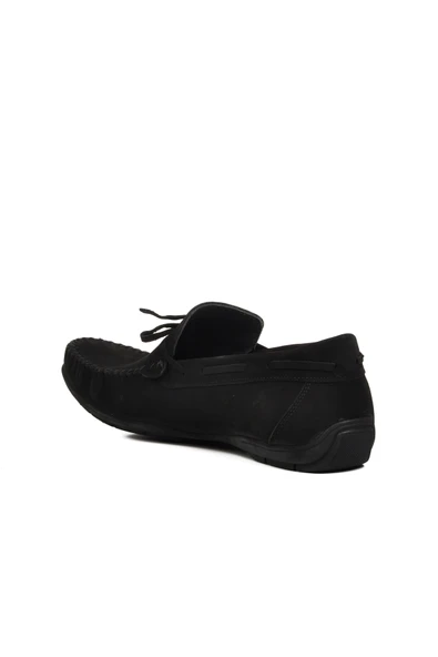 Aspor Siyah Nubuk Erkek Loafer Ayakkabı - 4