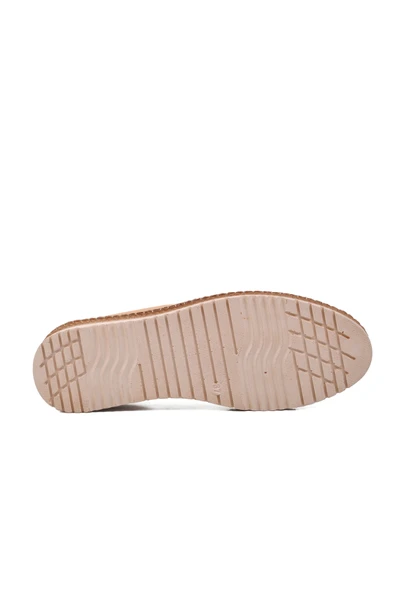 Aspor Bej Kadın Düz Rahat Günlük Ayakkabı - 5