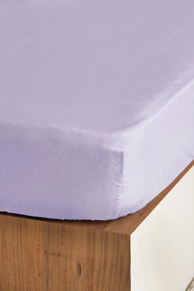 Pes Lastikli Çarşaf Seti Tek Kişilik Funny DüzBoya Lila-Sarı - Resim 2