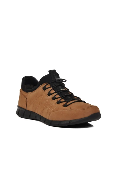 Aspor Kum Bej Nubuk Hakiki Deri Erkek Casual Ayakkabı - Resim 3