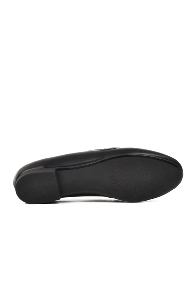 Aspor Siyah Kadın Babet Ayakkabı - Resim 5