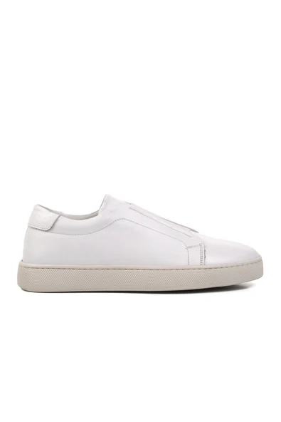 Aspor Beyaz Hakiki Deri Erkek Sneaker Ayakkabı