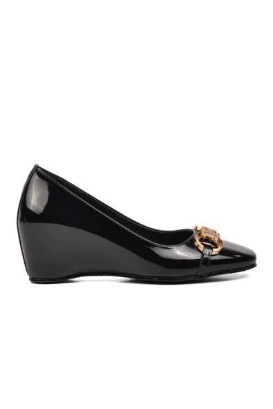 Aspor Siyah Kadın Topuklu Ayakkabı