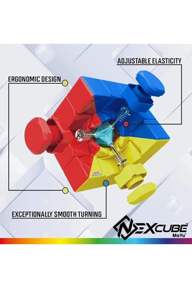 Nexcube Moyu Profesyonel 3x3 Zeka Küpü Akıl Küpü Rübik Küp - 6