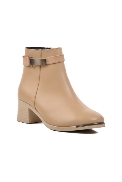 Aspor Nude Nut Kadın Topuklu Bot - Resim 3