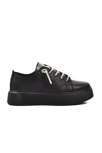 Aspor Siyah Kadın Sneaker - 1