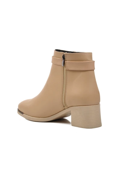 Aspor Nude Nut Kadın Topuklu Bot - Resim 4