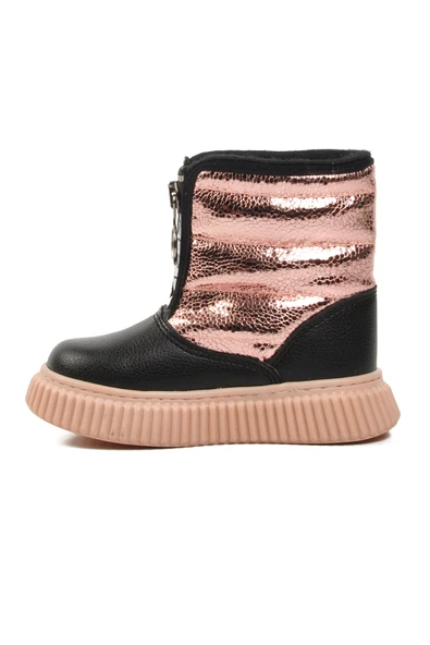 Aspor Siyah Pudra Suni Deri Bebek Kar Botu - Resim 2