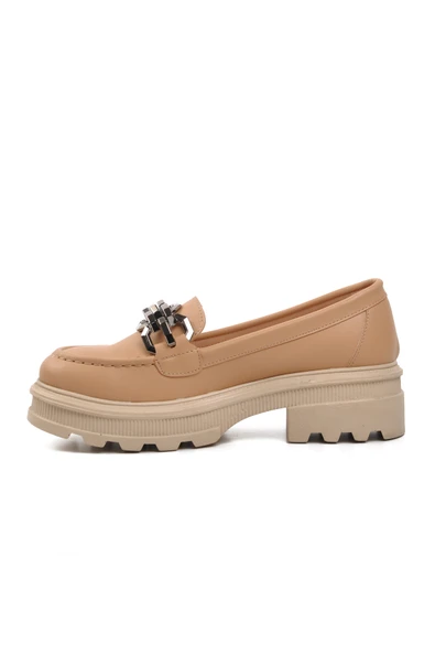 Aspor Nude Nut Kadın Günlük Loafer Ayakkabı - 2