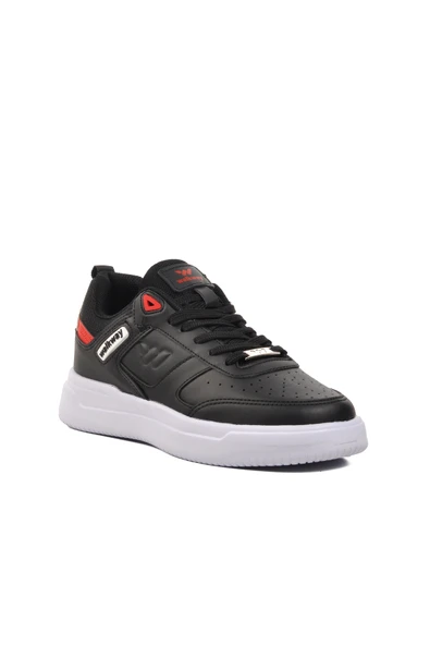 Walkway Siyah Beyaz Unisex Sneaker - Resim 3