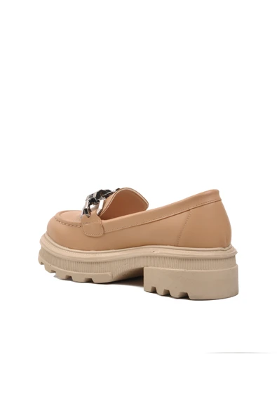 Aspor Nude Nut Kadın Günlük Loafer Ayakkabı - 4