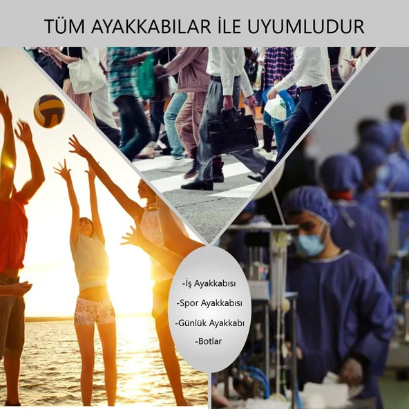 BG184 | Yumuşak Memory Foam, Darbe Emici, Ortopedik, İş Ayakkabıları ve Botlar için İç Tabanlık - 8