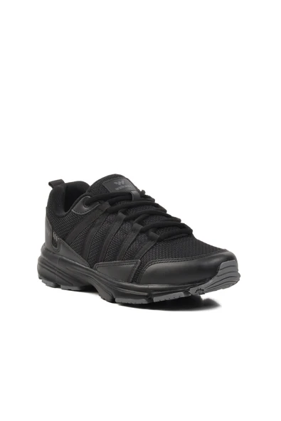 Walkway Siyah Siyah Tekstil Unisex Spor Ayakkabı - 3