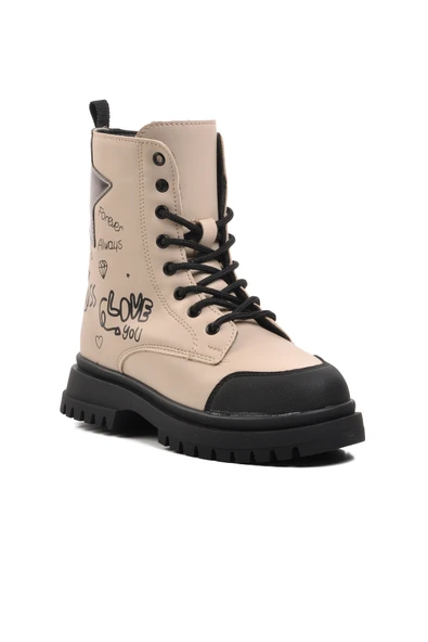 Pepino Bej Poliüretan Kız Çocuk Bot - Resim 3