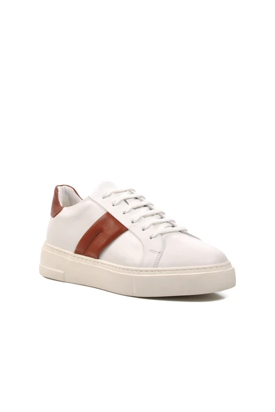 Aspor Beyaz Taba Erkek Sneaker Ayakkabı - 3