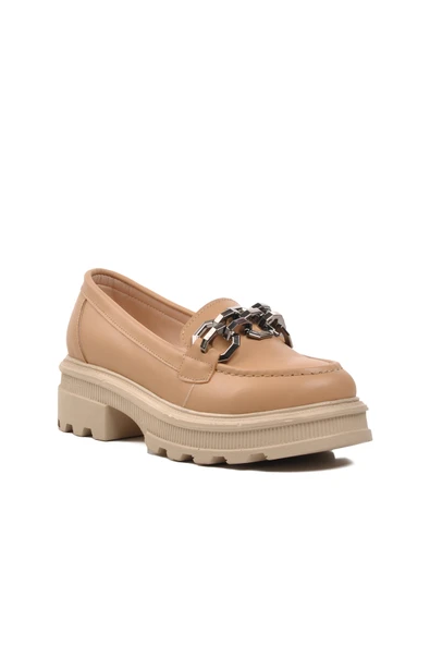 Aspor Nude Nut Kadın Günlük Loafer Ayakkabı - 3