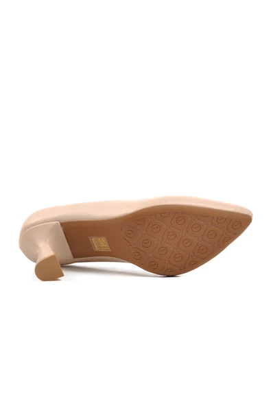 Aspor Bej Kadın Topuklu Stiletto Ayakkabı - 5