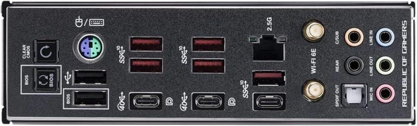 Asus Rog Crosshair X670E Gene AMD AM5 DDR5 Micro ATX Anakart Teşhir - Resim 3