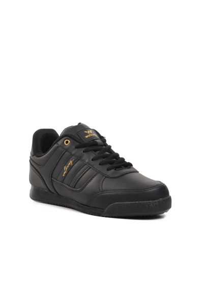 Walkway Siyah Altın Unisex Sneaker - 3