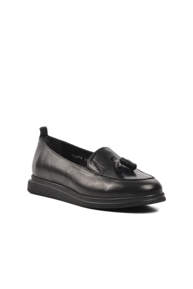 Aspor Siyah Kadın Loafer Ayakkabı - 3