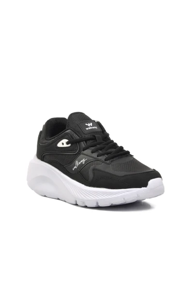Walkway Siyah Beyaz Kadın Spor Ayakkabı Sneaker - 3