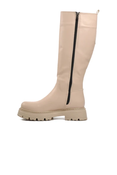 Aspor Bej Poliüretan Kadın Çizme - 2