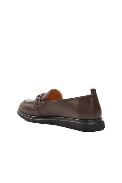 Aspor Kahve Kadın Loafer Ayakkabı - 4