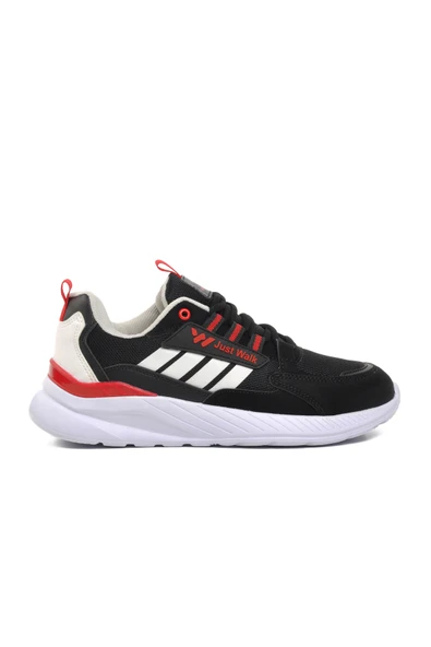 Walkway Siyah Beyaz Kırmızı Kadın Spor Ayakkabı Sneaker
