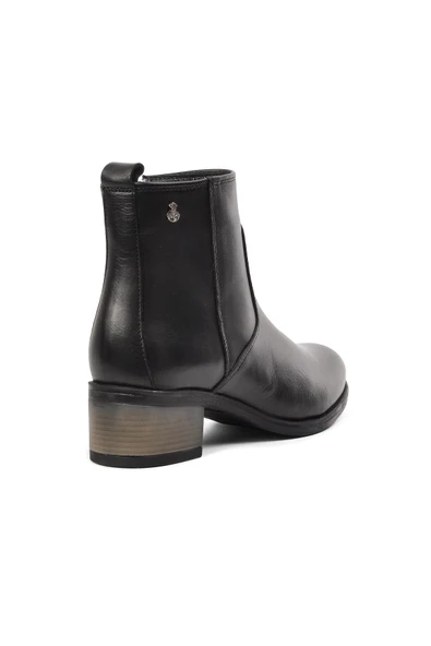 Voyager Siyah Kadın Topuklu Bot - Resim 4