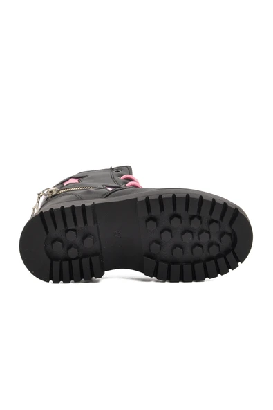 Pepino Siyah Pembe Poliüretan Kız Çocuk Bot - 5