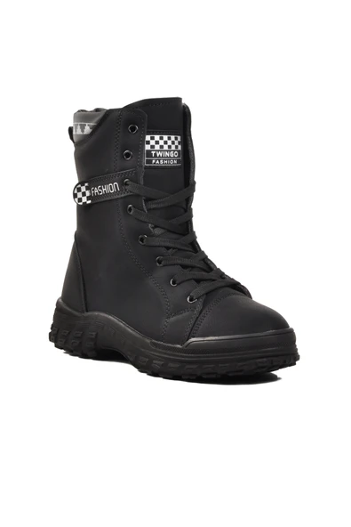 Walkway Siyah Zümrüt Kadın Bot - Resim 3