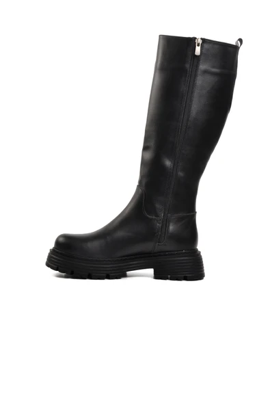 Aspor Siyah Poliüretan Kadın Çizme - 2