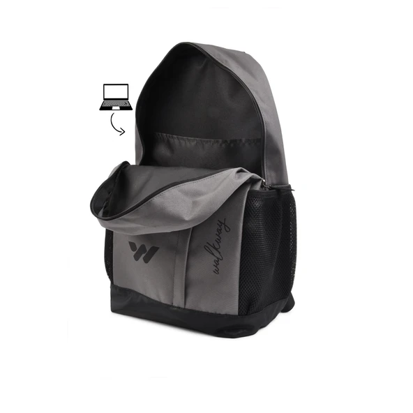 Walkway Gri Tekstil Unisex Sırt Çantası Sırt Çantası - 3