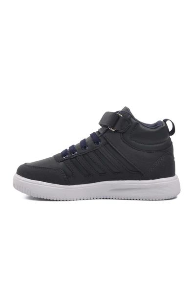 Walkway Lacivert Beyaz Çocuk Uzun boğazlı Hi Sneaker Spor Ayakkabı Hı F - 2