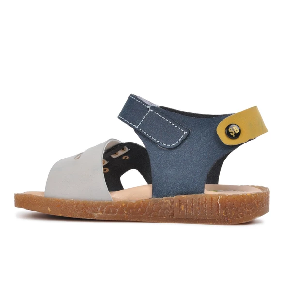 Aspor Lacivert Hardal Comfort Erkek Çocuk Düz Sandalet - 2