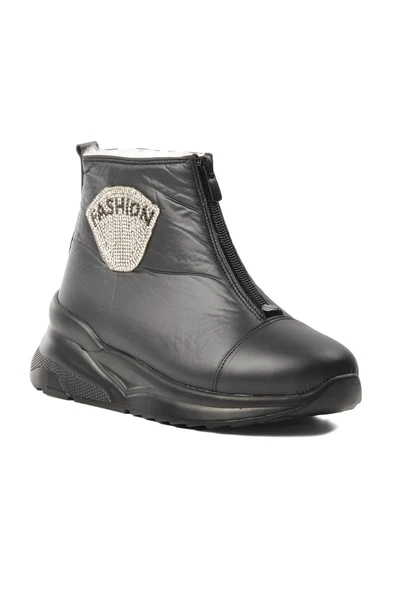 Aspor Siyah Dar Kalıp Kadın Kar Botu - 3