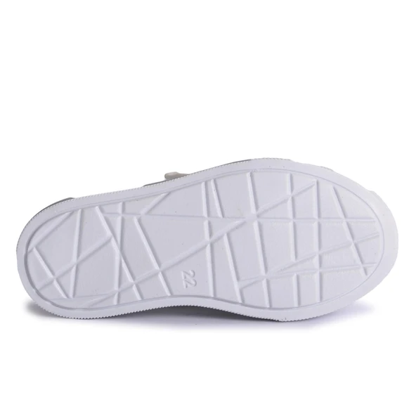 Aspor Gümüş Gri Suni Deri Çocuk Günlük Ayakkabı - 4