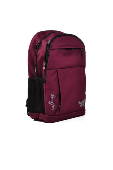 Walkway Bordo Unisex Okul Çantası Combat Sırt Çantası - 3