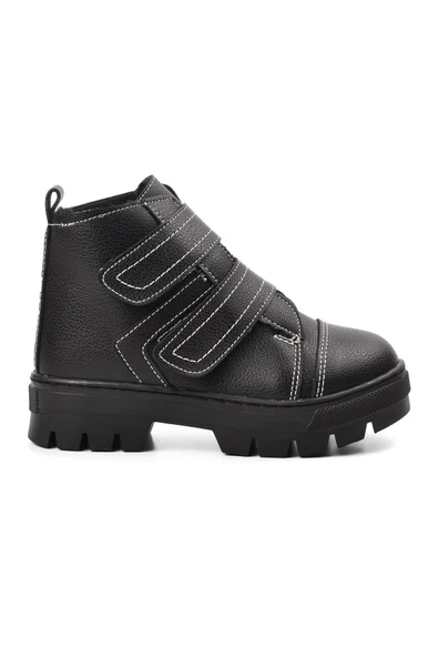 Aspor Siyah Unisex Çocuk Bot