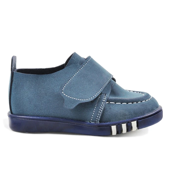 Aspor Lacivert Süet Suni Deri Çocuk Günlük Ayakkabı - 2