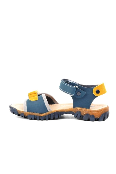 Aspor Lacivert Hardal Erkek Çocuk Düz Sandalet - 2