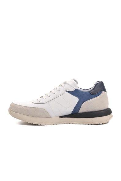 Aspor Beyaz Lacivert Erkek Sneaker Ayakkabı - Resim 2