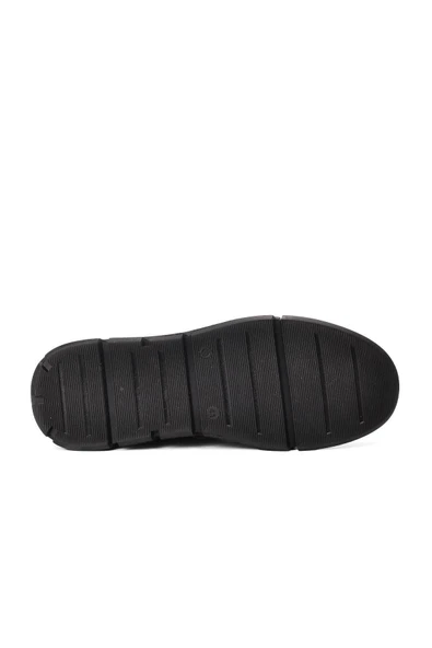 Aspor Siyah Hakiki Deri Sneaker Erkek Bot - Resim 5