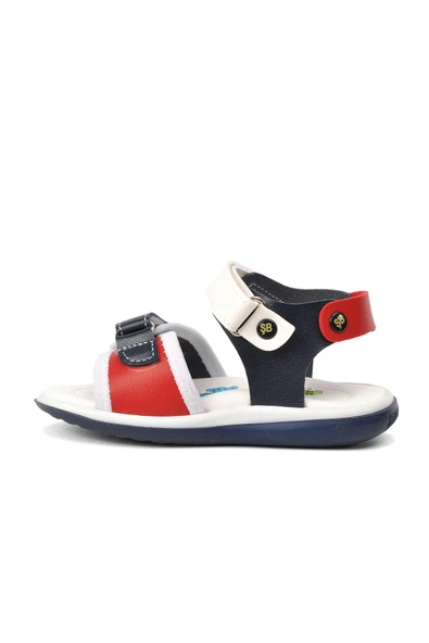 Aspor Lacivert Kırmızı Unisex Çocuk Sandalet - 2