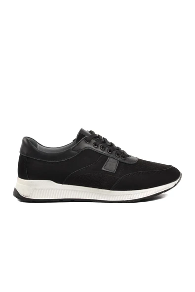 Aspor Siyah Nubuk Beyaz Erkek Sneaker Ayakkabı