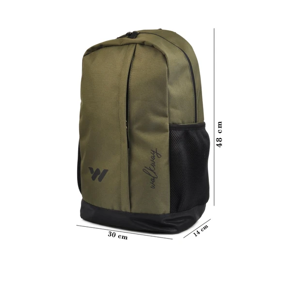 Walkway Haki Yeşil Tekstil Unisex Sırt Çantası Sırt Çantası